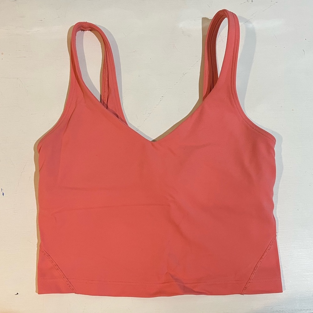 Lulu Align Tank (Coral, Size 2)